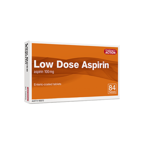 Pharmacy Action Low Dose Aspirin - 168 Enteric Coated Tablets (Same as Cartia)