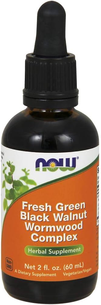 NOW Foods Green Black Walnut Wormwood Complex - 60ml