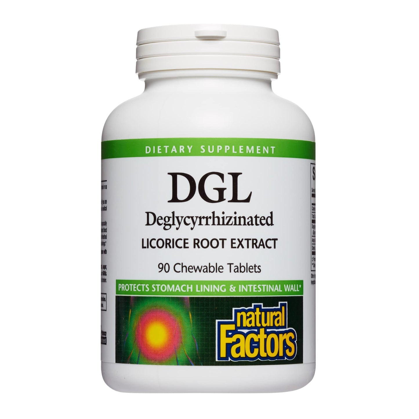 Natural Factors DGL Deglycyrrhizinated Licorice Root Extract - 90 Chewable Tabs