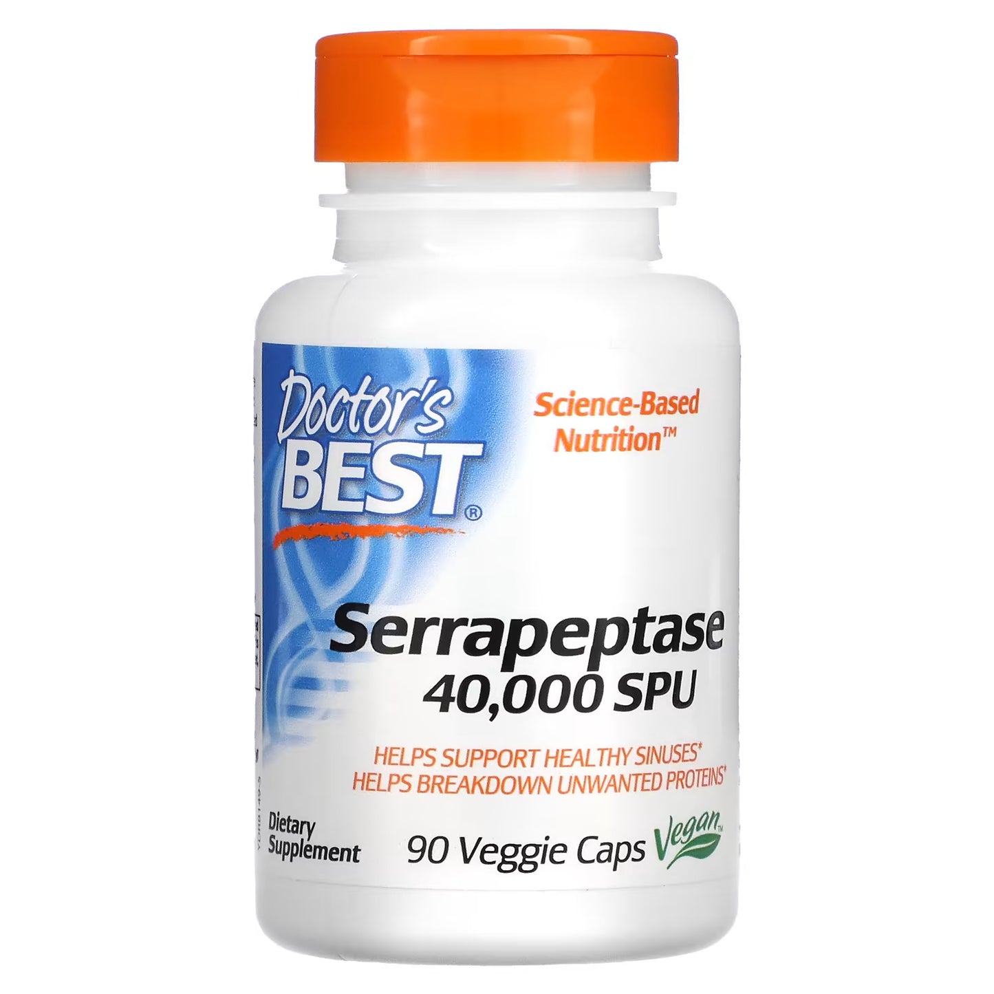 Doctors Best Serrapeptase 40,000 SPU - 90 Capsules