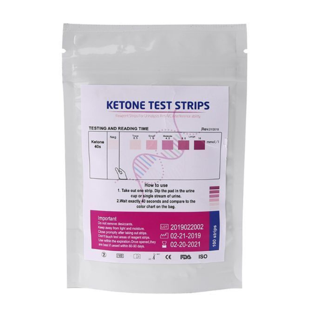 100 Ketone Test Strips - KETO Urine - Ketosis Ketostix Paleo Test strip