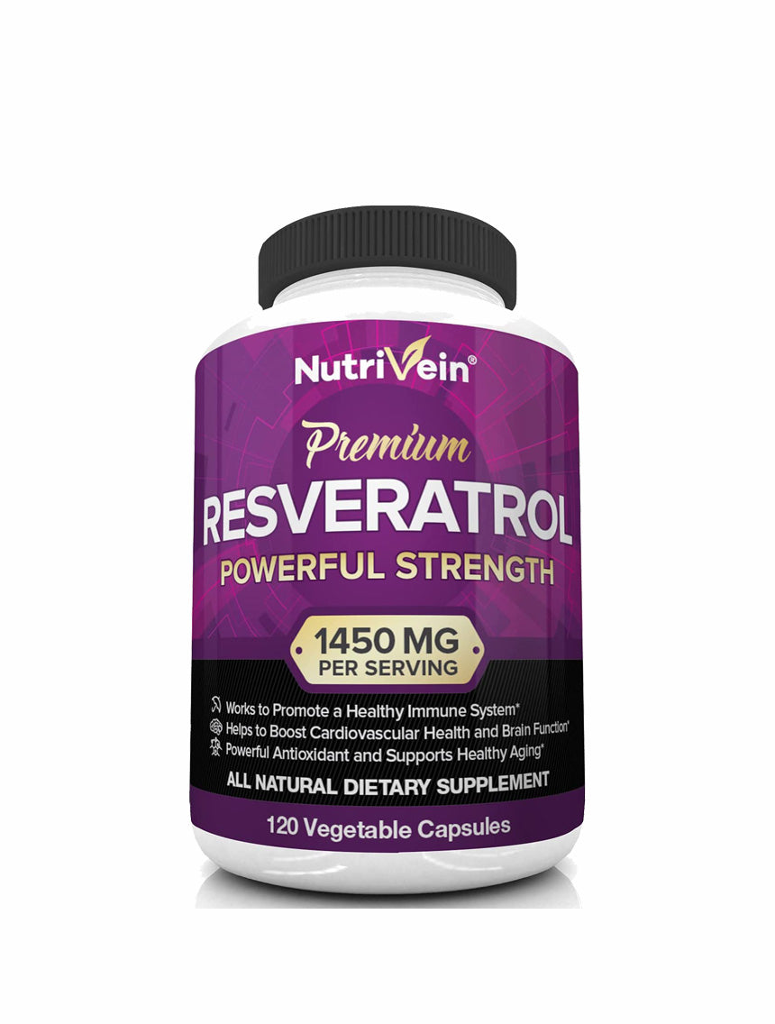 Nutrivein Resveratrol - 1450mg 120 Capsules
