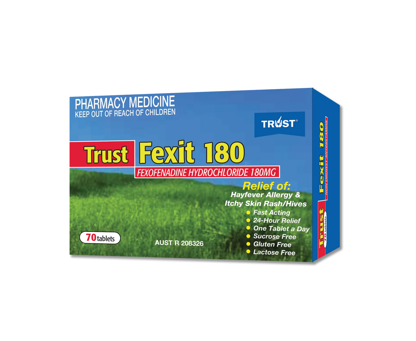 Trust Fexit 180 Fexofenadine - 180mg 100 Tablets
