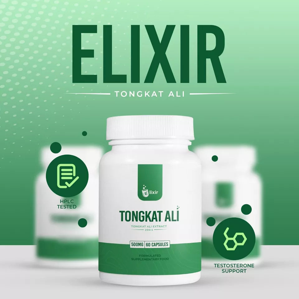 Elixir Nutrition Tongkat Ali 500mg 60 Capsules