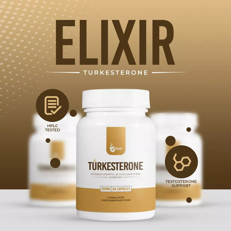 Elixir Nutrition Turkesterone 500mg 90 Capsules