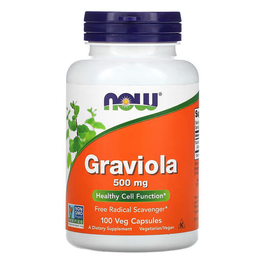 Now Foods Graviola - 500mg 100 Veg Capsules