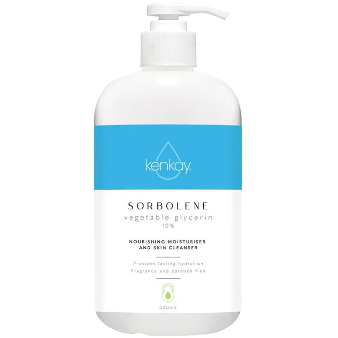 Kenkay Skin Relief Sorbolene & Glycerine 10% Pump 500ml