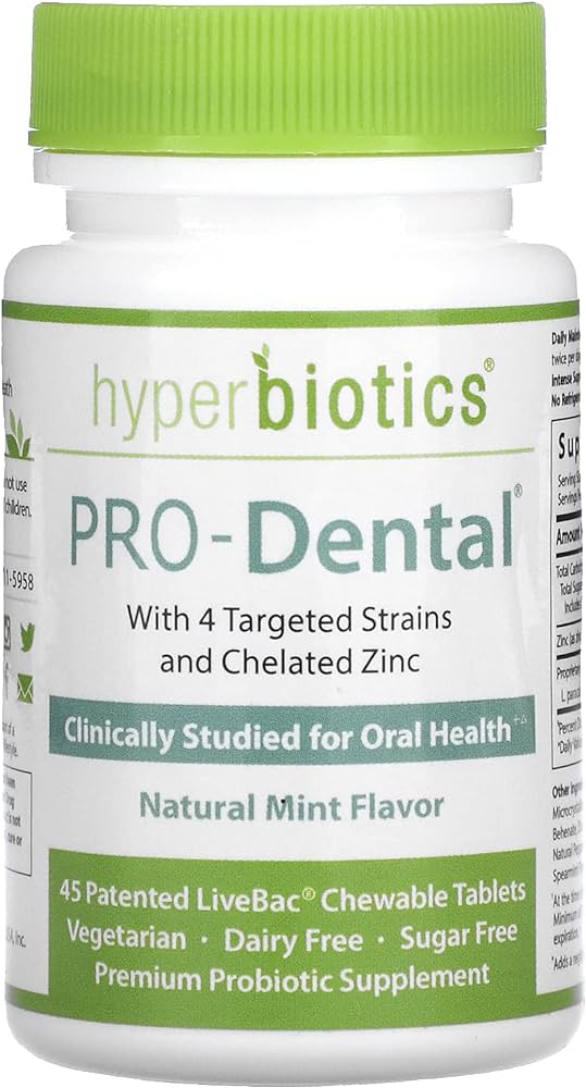 Hyperbiotics Pro-Dental 45 / 90 Chewable Tablets