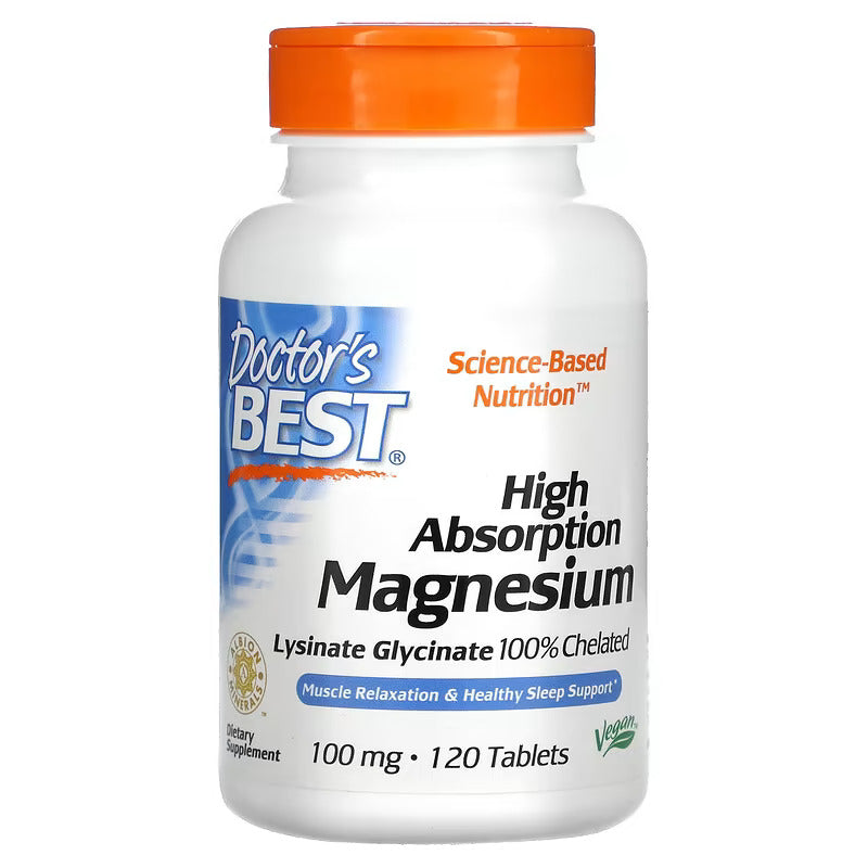 Doctors Best High Absorption Magnesium - 100mg 120 Tablets