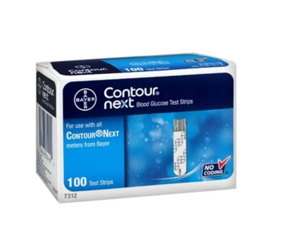 Contour Next Blood Glucose Test Strips - 100 Test Strips