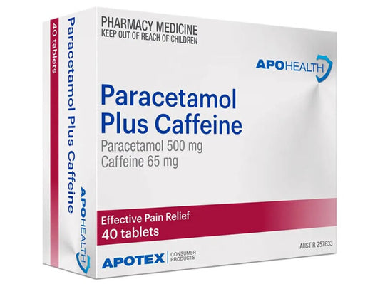 Apohealth Paracetamol + Caffeine -  500mg/65mg - (Same as Panadol Extra)