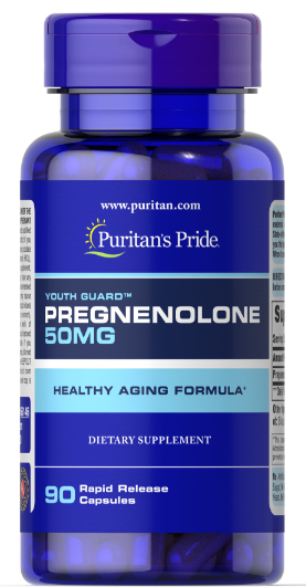 Puritans Pride Pregnenolone - 50mg 90 Caps