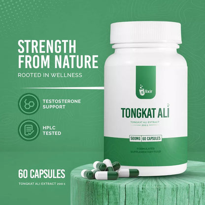 Elixir Nutrition Tongkat Ali 500mg 60 Capsules